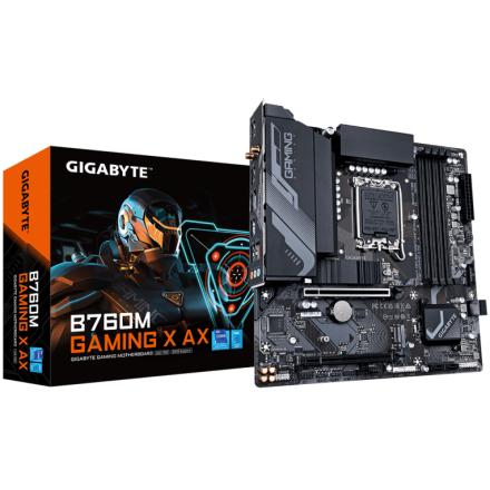 Placa base gigabyte b760m gaming x ax 1.2 1700 matx 4xddr5