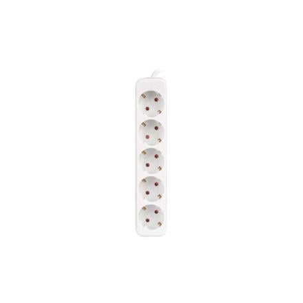 Regleta lanberg 5 tomas schuko blanca 1,5m