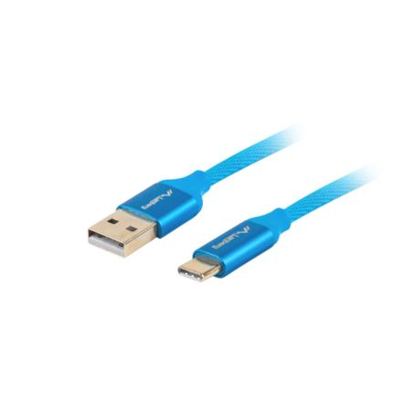 Cabo usb lanberg 2.0 macho/usb c macho quick charge 3.0 1m a