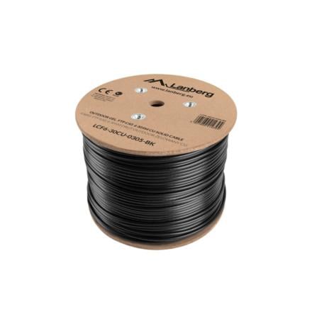 Bobina cat.6 lanberg outdoor ftp rj45 cobre gel-filled fluke