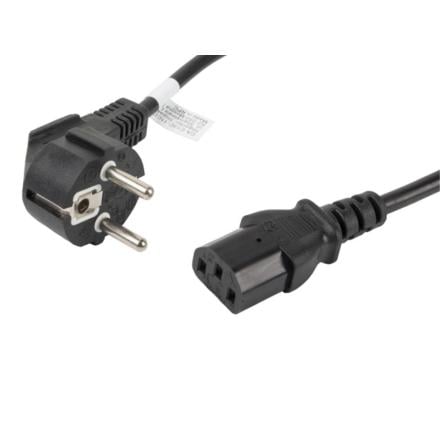 Cabo de alimentação lanberg schuko cee 7/7 a iec320 c13 1,8m