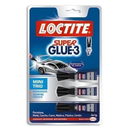 Mini Trio Adesivo Universal Instântaneo Locticte Superglue3