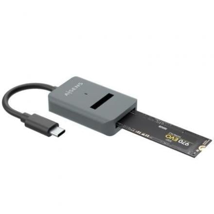 Base de ligação usb tipo-c para ssd m2 sata/nvme aisens asuc