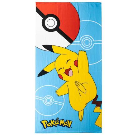 Toalha de praia em microfibra pokémon