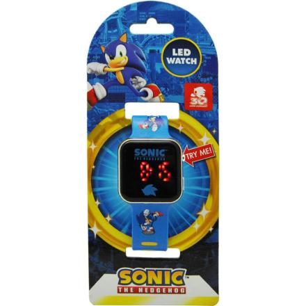 Relógio led sonic the hedgehog
