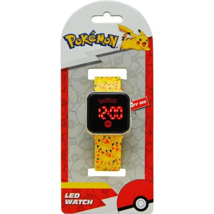 Relógio led pokemon pikachu
