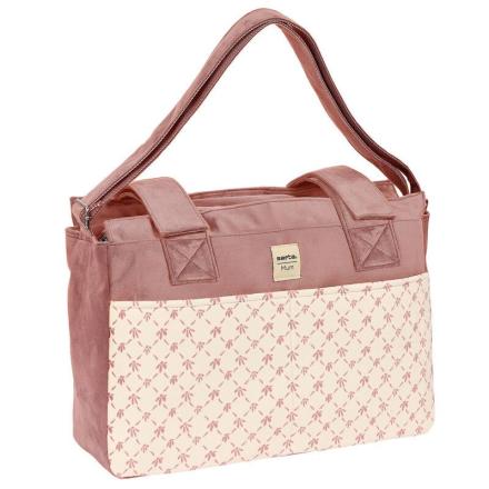 Bolsa de maternidade adaptável marsala
