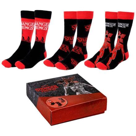Stranger things pack 3 meias para adultos