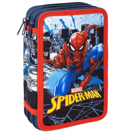 Estojo triplo para lápis marvel spiderman