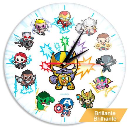 Relógio de parede marvel avengers