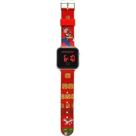 Relógio led super mario bros