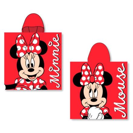Toalha poncho de algodão da disney minnie