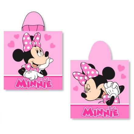 Toalha poncho de algodão da disney minnie