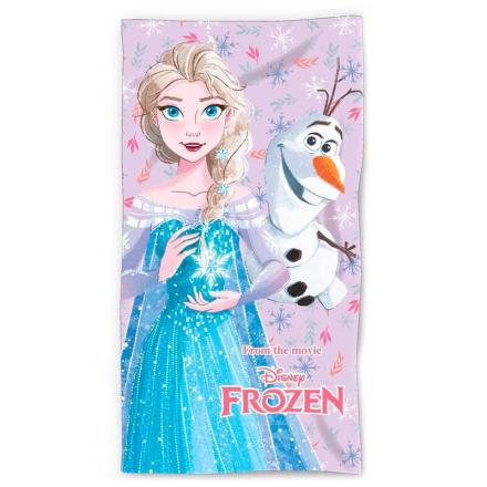 Toalha de praia em algodão disney frozen elsa & olaf