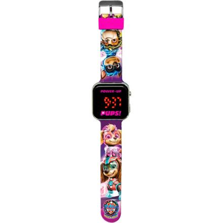 Relógio led paw patrol mighty movie