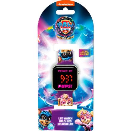 Relógio led paw patrol mighty movie