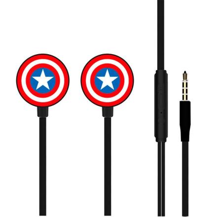 Auriculares marvel capitão américa