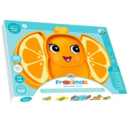 Placa de silicone antiderrapante frootimals orangiefly