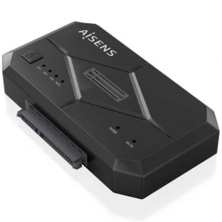 Estação de ancoragem para ssd m2 sata/nvme aisens asds-m2sat