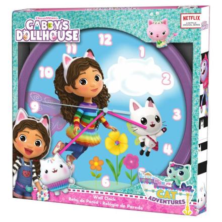 Relógio de parede gabbys dollhouse