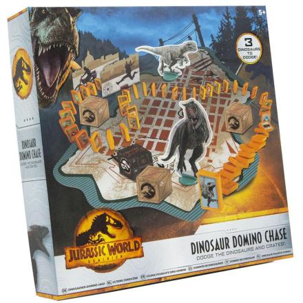 Corrida de dominó jurassic world