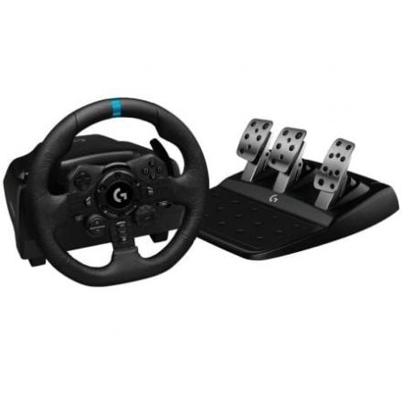 Logitech g923 trueforce steering wheel com pedais para plays