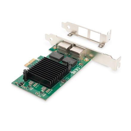 Digitus placa de rede pci express low profile 2xgigabit