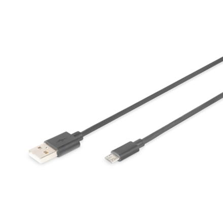 Digitus usb 2.0 cabo type a - micro b m/m 3.0m usb 2.0 preto
