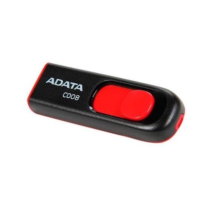Pen drive 64gb Usb2.0 Adata Ac008 Preto / Vermelho
