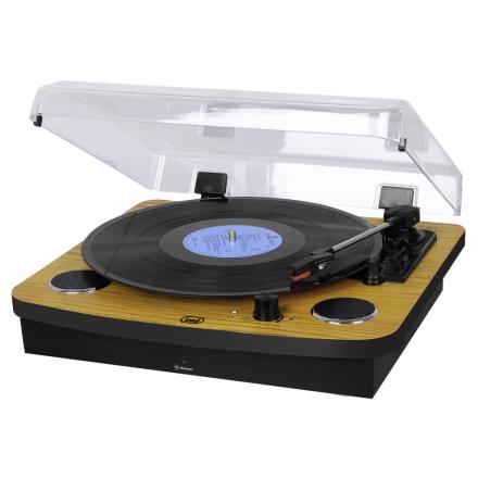 Gira-discos estéreo 3w x2 bluetooth entrada auxiliar rca tre