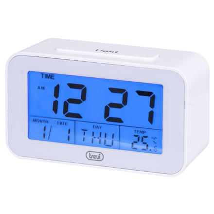 Relógio digital com alarme e termómetro trevi sld 3p50 branc