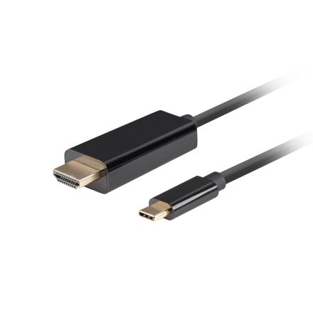 Cabo usb-c a hdmi lanberg macho/macho 4k 60hz 1.8m preto