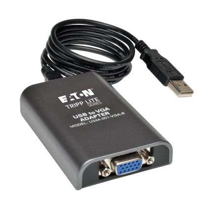 Eaton tripplite usb2.0 to vga dual-monitor adapter,128mb sdr
