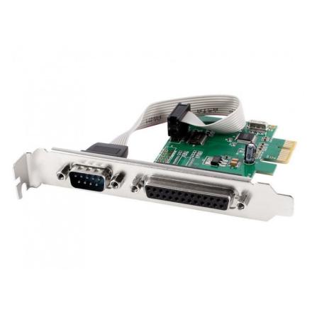 Placa pci-express com porta com e lpt e com low profile