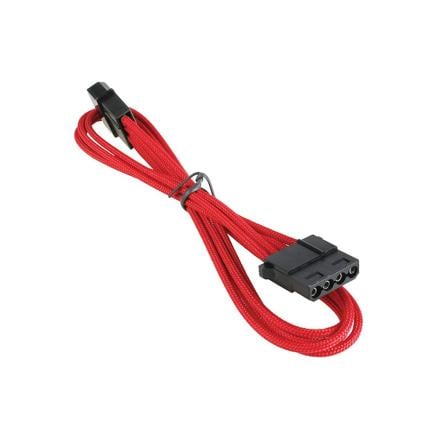 Cabo sleevado bitfenix alchemy molex 45cm vermelho/preto