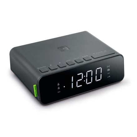 Despertador com rádio muse m-175 preto com carregador wirel