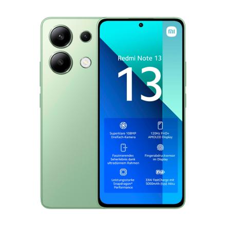 Smartphone xiaomi redmi note 13 6gb 128gb 6.67" verde