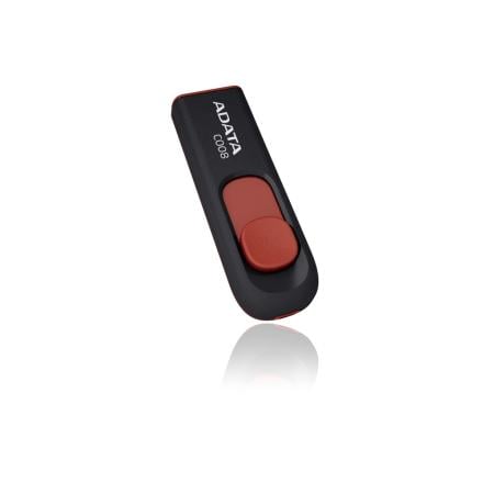 Pen drive 8gb Usb2.0 Adata Ac008 Preto/Roxo