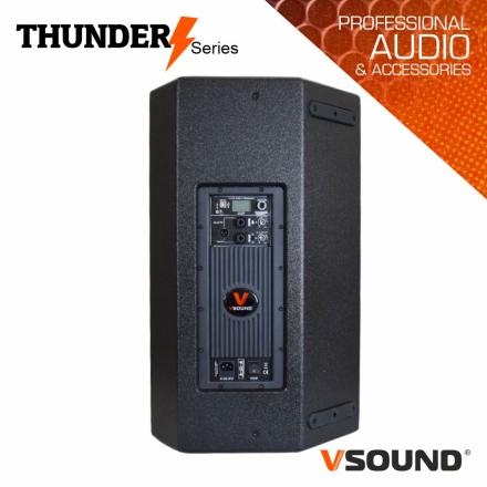 Coluna amplificada profissional 15" dsp/usb/bt 1100w vsound