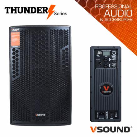 Coluna amplificada profissional 12" dsp/usb/bt 900w vsound