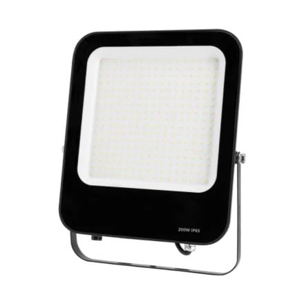 Foco led 200w 230v 6500k 18000lm ip65 preto