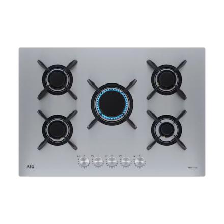 Placa Encastre Cristal Aeg 5G Gás - HGB75423UZ