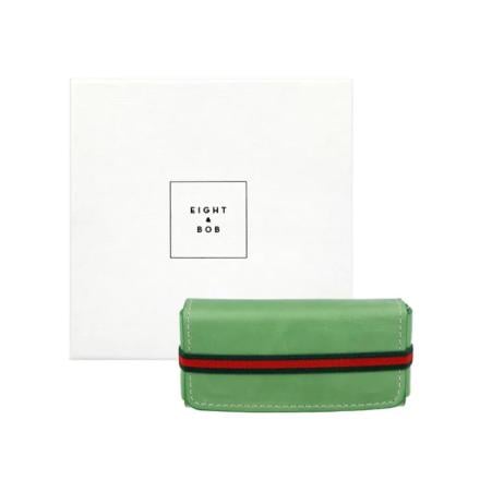 Estojo De Couro Para Perfume Eight E Bob Verde-grama
