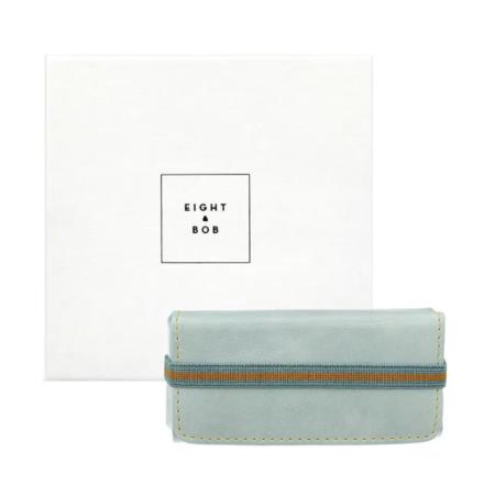 Estojo De Couro Para Perfume Eight E Bob Azul Água