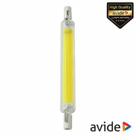 Lâmpada r7s 13w 230v led cob 118mm 3000k 1100lm avide