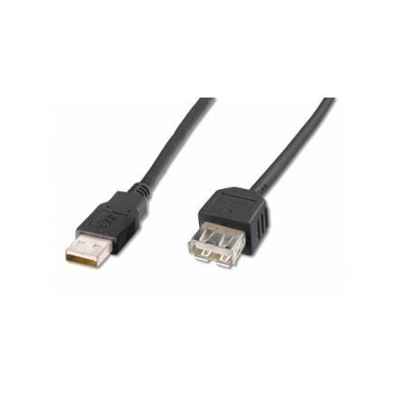Cabo digitus extensao usb-a/a m/f 1.8mt preto