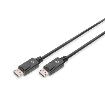 Cabo digitus dp m/m 2.0m w/interlock dp 1.2 ultra hd 4k pret