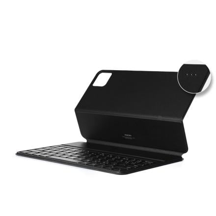 Capa Smart Case com Teclado para Xiaomi Pad 6 Preto