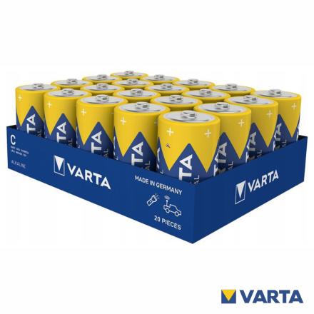 Pilha alcalina lr14/c 1.5v 20x industrial pro varta