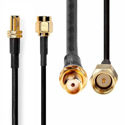 Cabo de antena hsr-200 sma macho - sma fêmea 5m